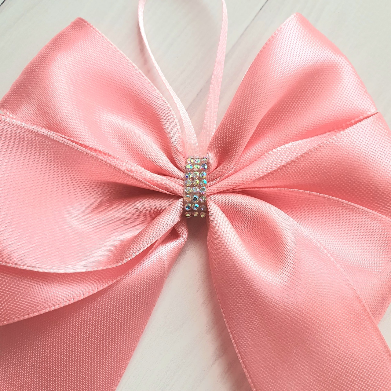 Set of 10 Pink Silk Christmas Tree Bows - Image 6