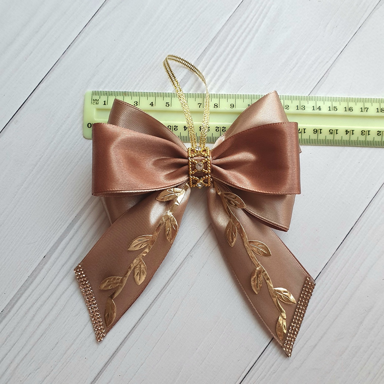 Set of 10 Luxury Handmade Xmas Tree Bows - Image 5