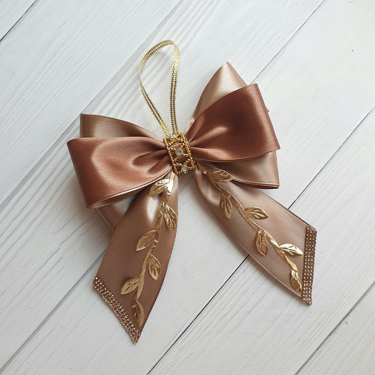 Set of 10 Luxury Handmade Xmas Tree Bows - Image 2