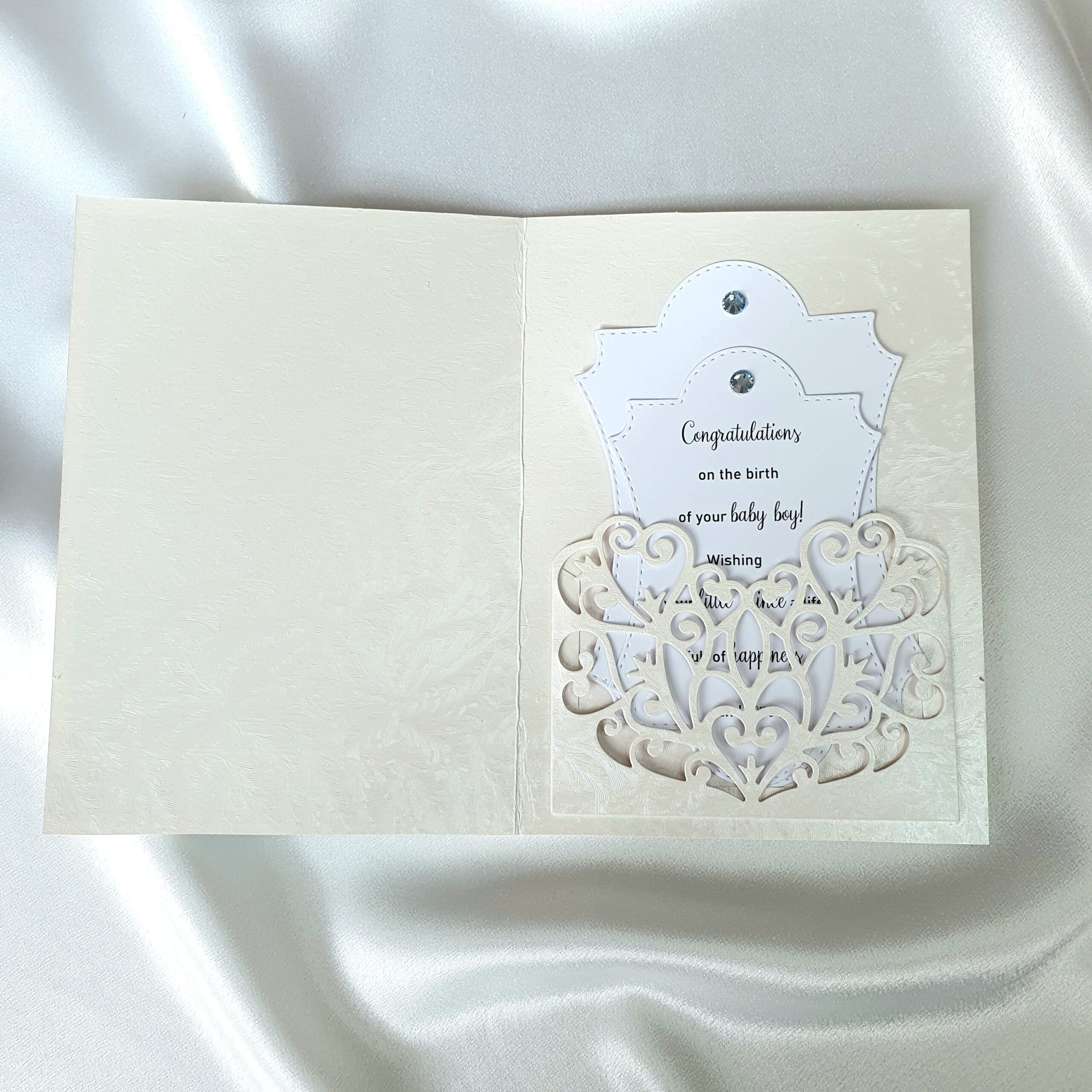 Newborn Boy Velvet Gift Set with Card - Image 6