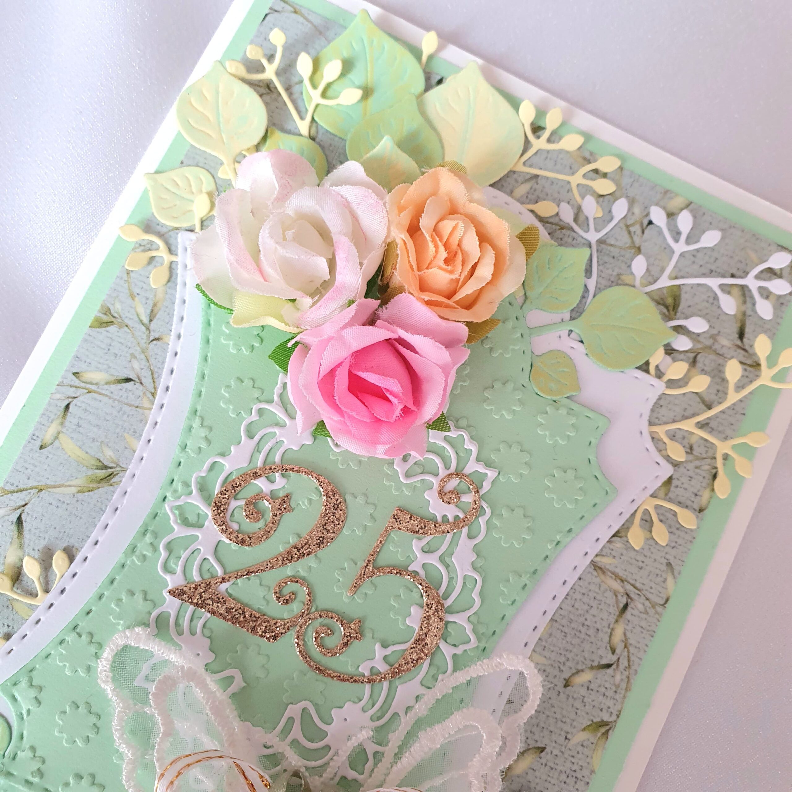 Personalized Handmade Greeting Card with Velvet Envelope - Image 5