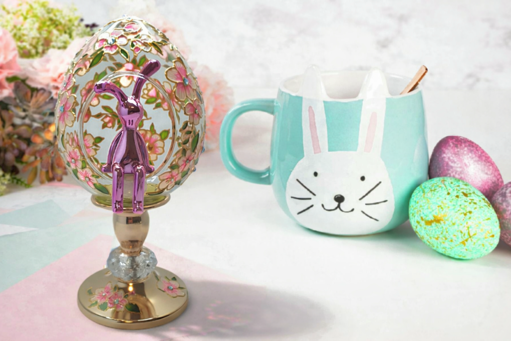 Handmade Easter decorations presented as a thoughtful seasonal gift