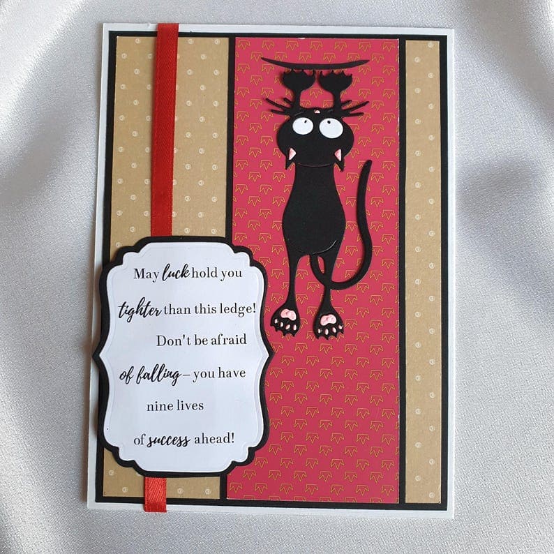 Black Cats Postcard Set – 10 Wishes with Humor - Image 9