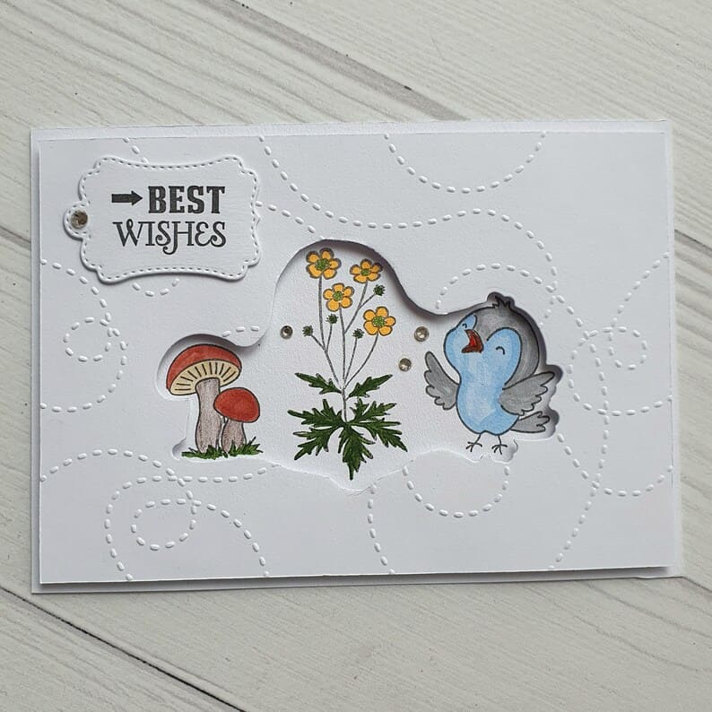 Set of 10 Unique Handmade Postcards - Image 9