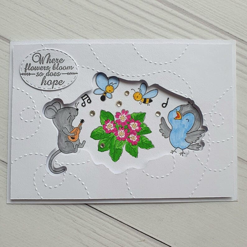 Set of 10 Unique Handmade Postcards - Image 10