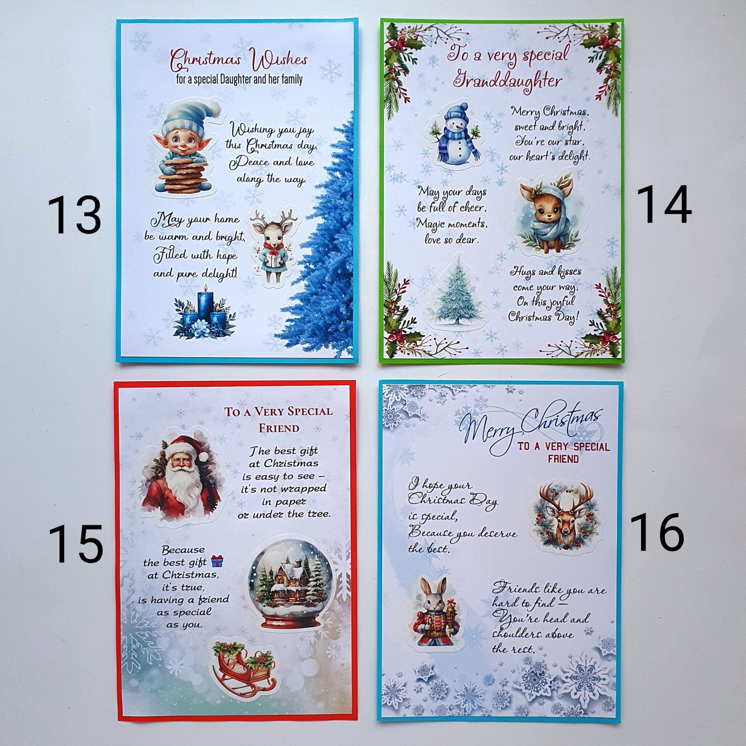 Custom Holiday Greeting Cards Set of 10 Handmade Designs from 37 Illustrations – Personalized Cards for Friends, Neighbors & Colleagues, Blank Inside - Image 5