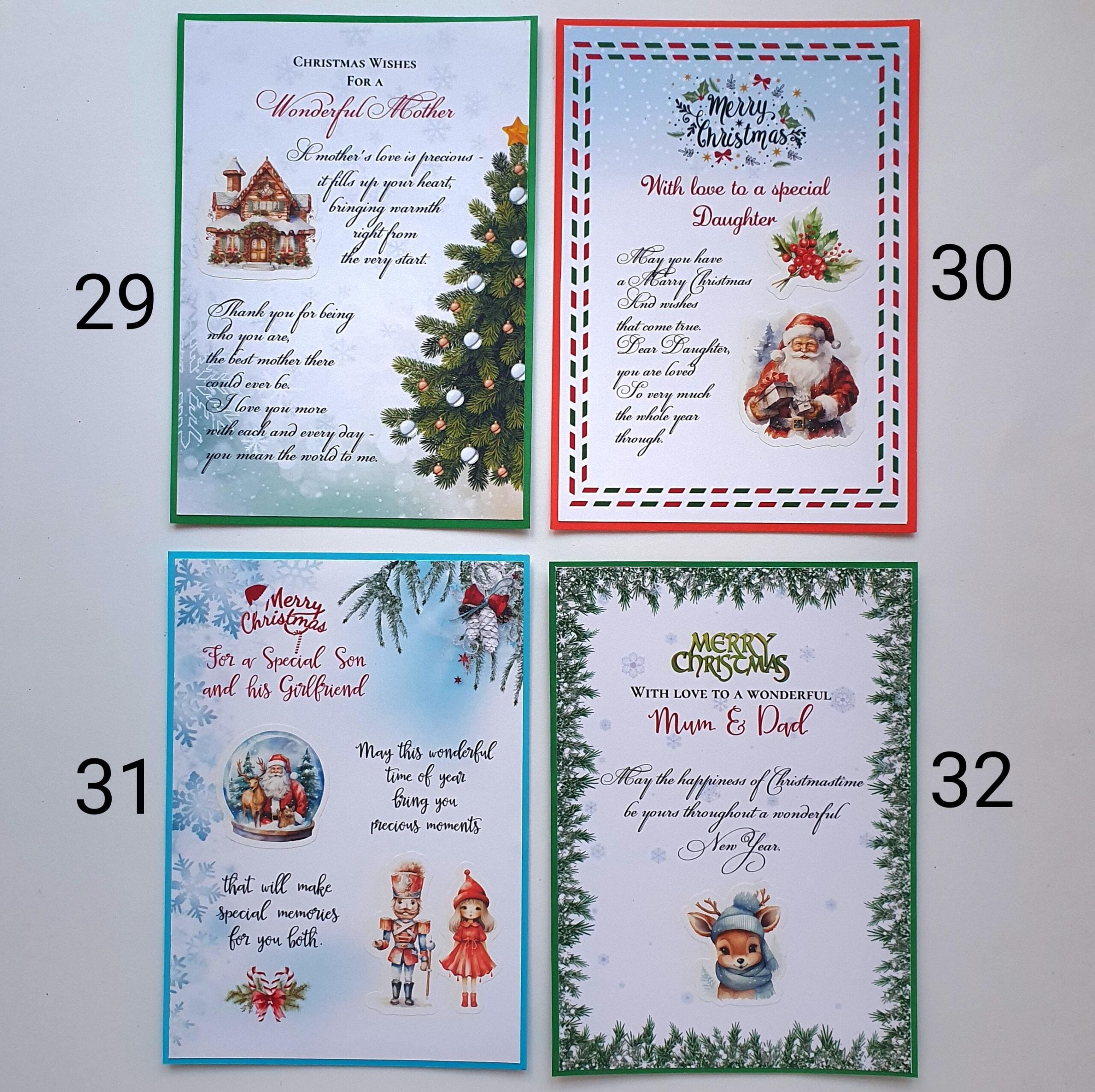 Custom Holiday Greeting Cards Set of 10 Handmade Designs from 37 Illustrations – Personalized Cards for Friends, Neighbors & Colleagues, Blank Inside - Image 9